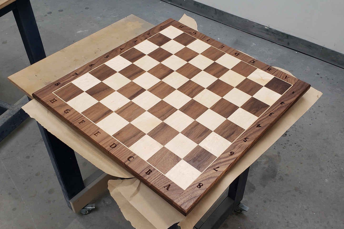 The Stefan - Player's Wooden Chess Board